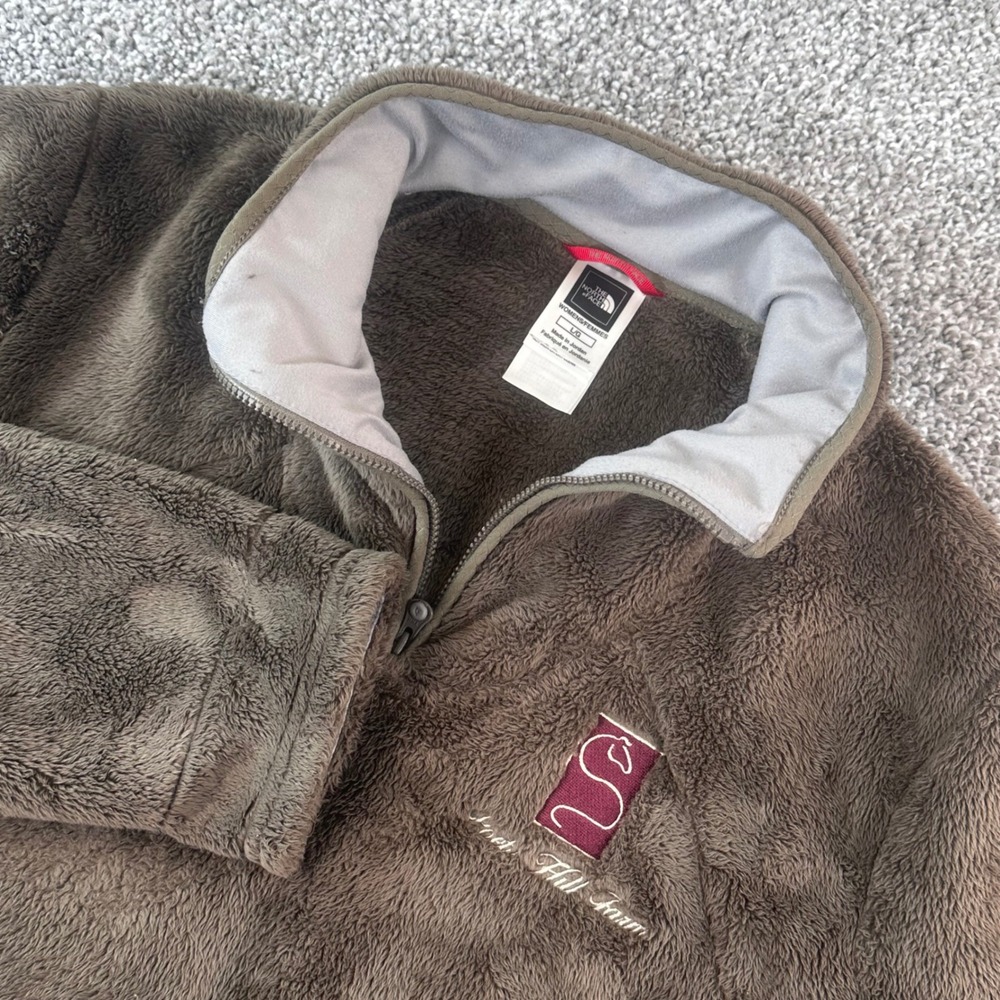 The North Face Osito Fleece Pullover Womens Large 1/4 zip Outdoors Granola Girl